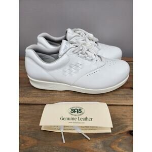 SAS Free Time White 7.5 WW Double Wide Women's Walking Shoes